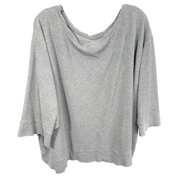 Cacique Plus Size 26W 28W‎ Sleep Top Gray Pullover Oversized Lounge Pajama 727 - Picture 1 of 9